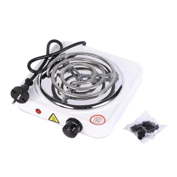 Electric Stove For Cooking – Hot Plate Heat Up In Just 2 Mins – Easy To Clean -metal Body (random Color