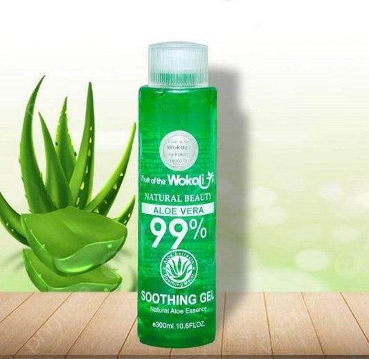 99% Aloe Vera Soothing Gel – 300ml Natural Moisturizing & Hydrating Gel For Face, Body & Hair – Skin Calming, After Sun Care, Acne Relief, Dry Skin Treatment & Multi-purpose Aloe Essence