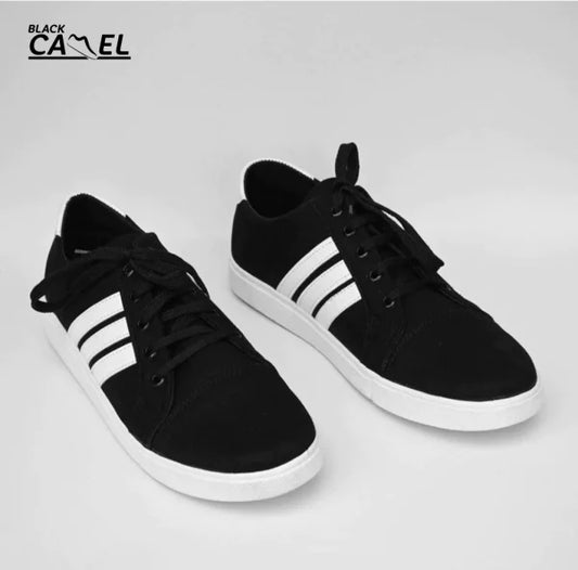 Black Camel Sneakers For Men | Black Color Shoes For Men (asiwen
