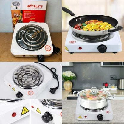 Electric Stove For Cooking – Hot Plate Heat Up In Just 2 Mins – Easy To Clean -metal Body (random Color