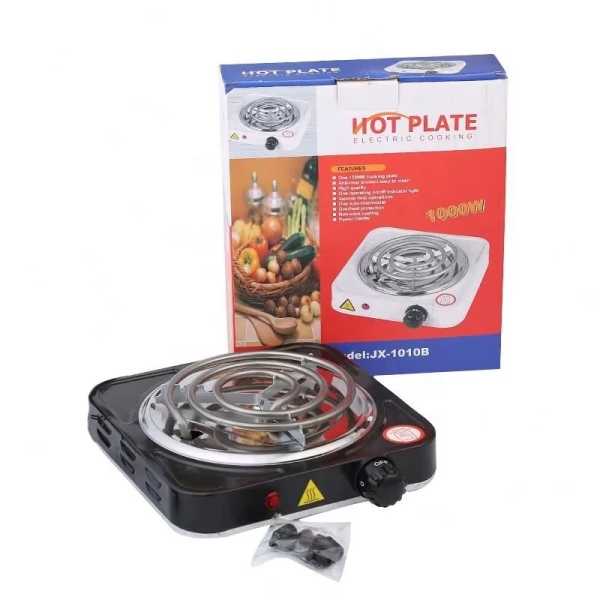 Electric Stove For Cooking – Hot Plate Heat Up In Just 2 Mins – Easy To Clean -metal Body (random Color