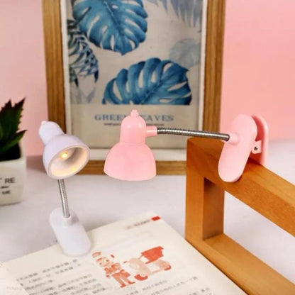 Mini Book Light With Clip Portable Led Reading Lamp Travel Bedroom Night Light Night (random Color