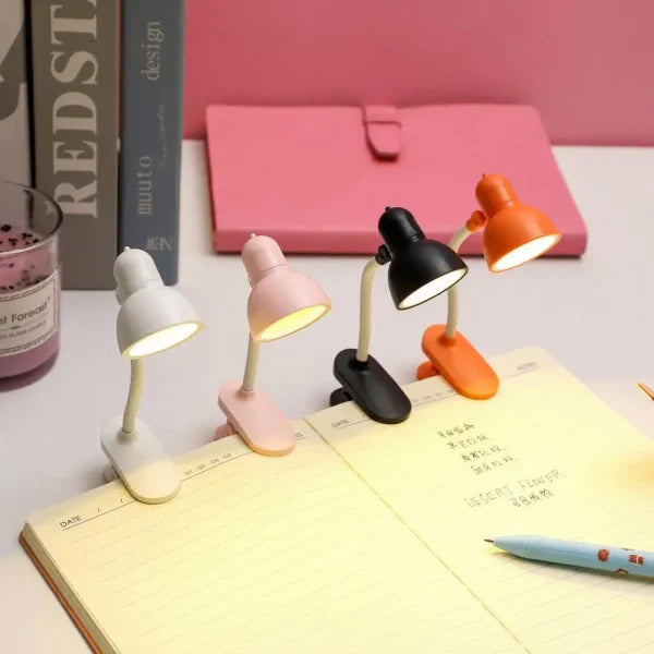 Mini Book Light With Clip Portable Led Reading Lamp Travel Bedroom Night Light Night (random Color