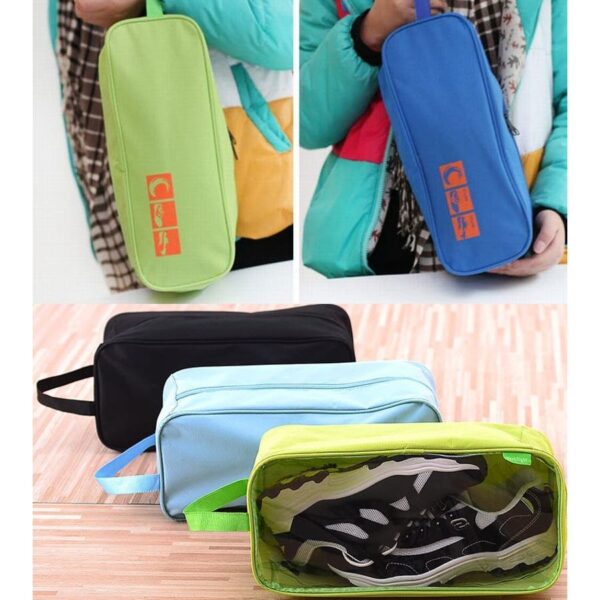 Portable Travel Storage Bag Shoes Organizer (random Color)